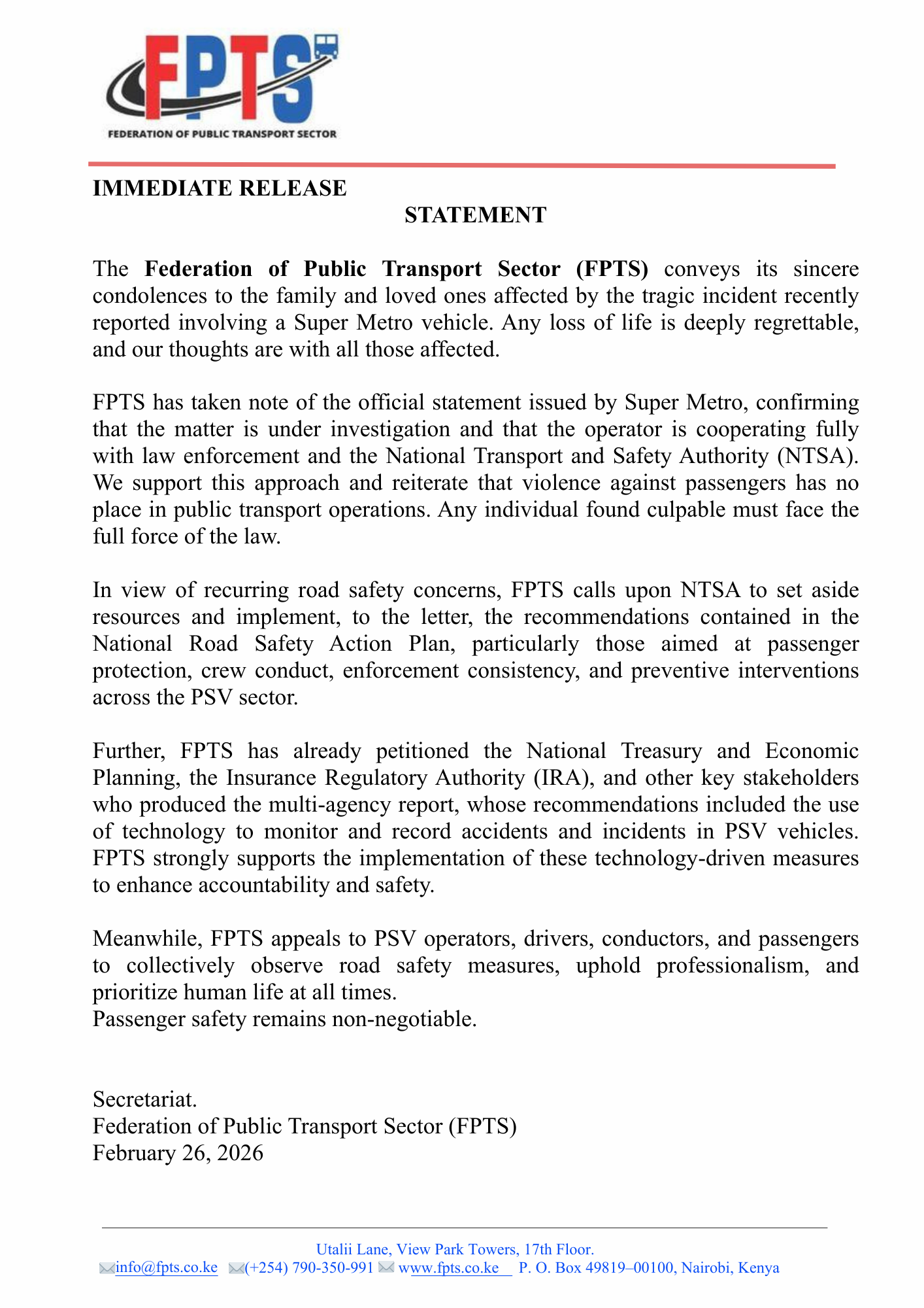 Super Metro Statement Preview